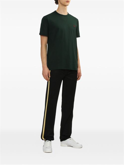 T-shirt uomo manica corta verde inglese FRED PERRY | M351930A